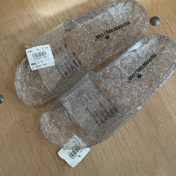 Jelly Sparkly Sandals Slides - Picture 2 of 5